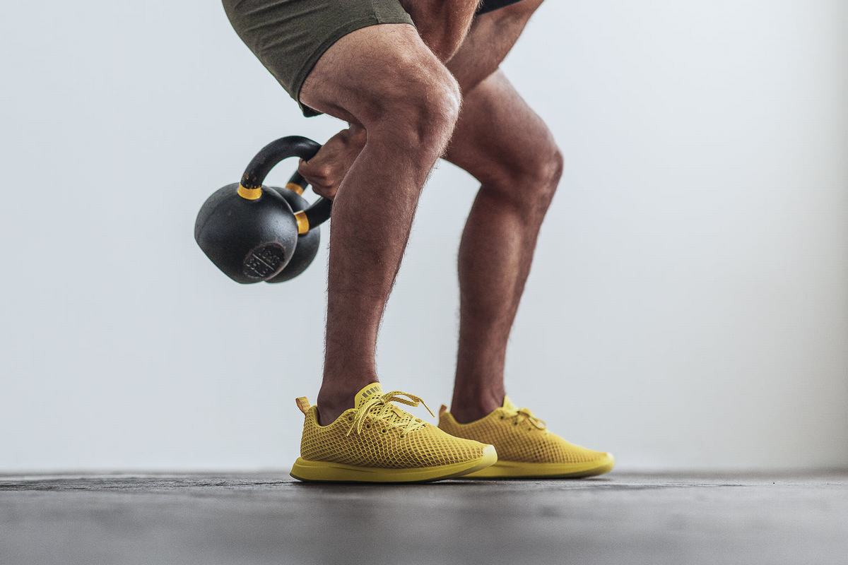 Nobull Mesh Runner Loopschoenen Heren Geel | 147056-FEB