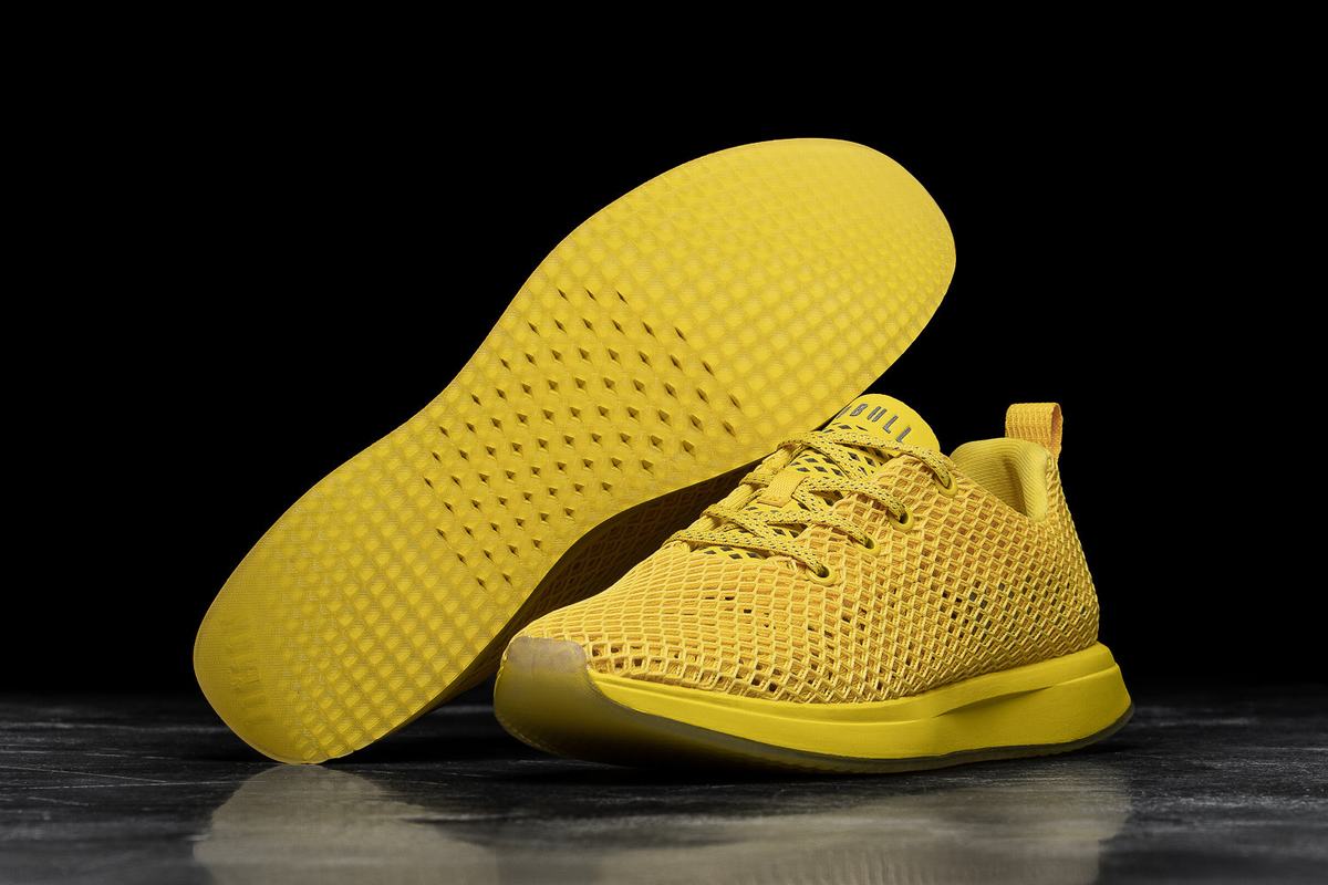 Nobull Mesh Runner Loopschoenen Heren Geel | 147056-FEB