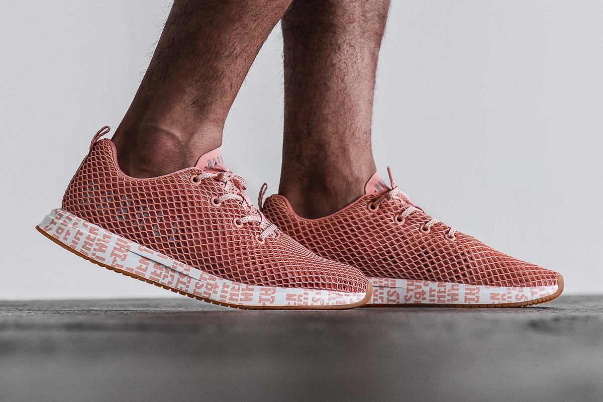 Nobull Mesh Runner Loopschoenen Heren Koraal | 825130-PSJ