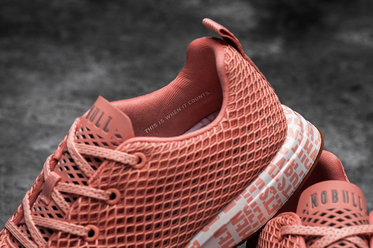 Nobull Mesh Runner Loopschoenen Heren Koraal | 825130-PSJ