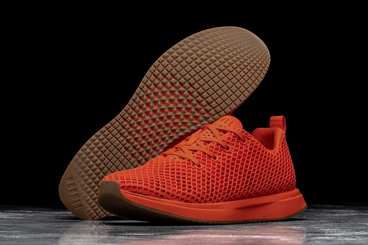 Nobull Mesh Runner Loopschoenen Heren Oranje | 857206-XKE