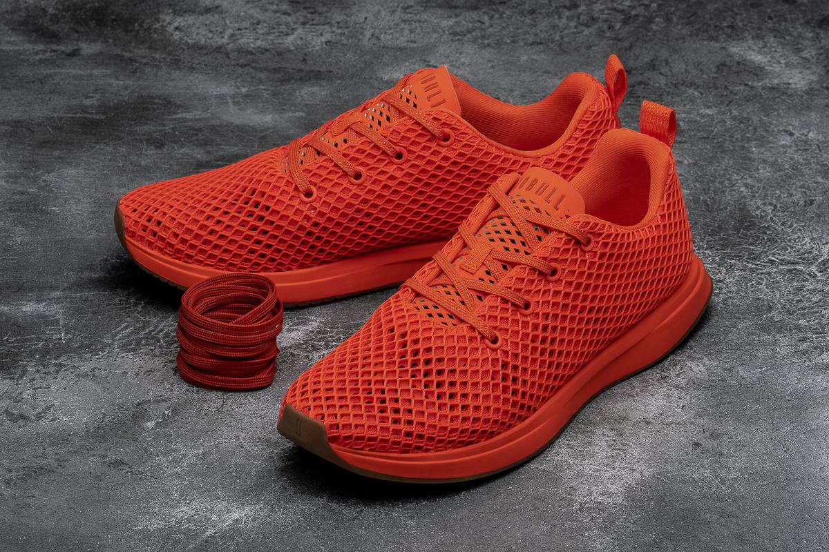 Nobull Mesh Runner Loopschoenen Heren Oranje | 857206-XKE