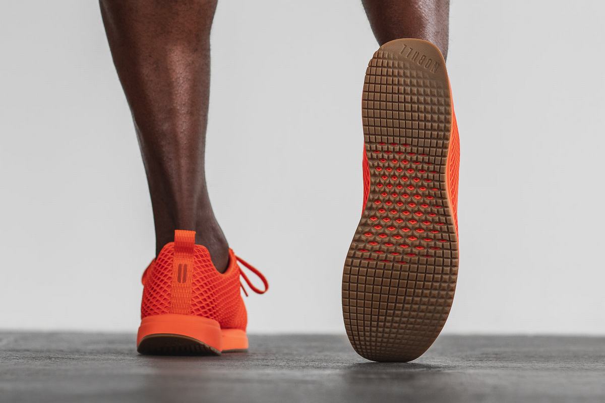 Nobull Mesh Runner Loopschoenen Heren Oranje | 857206-XKE
