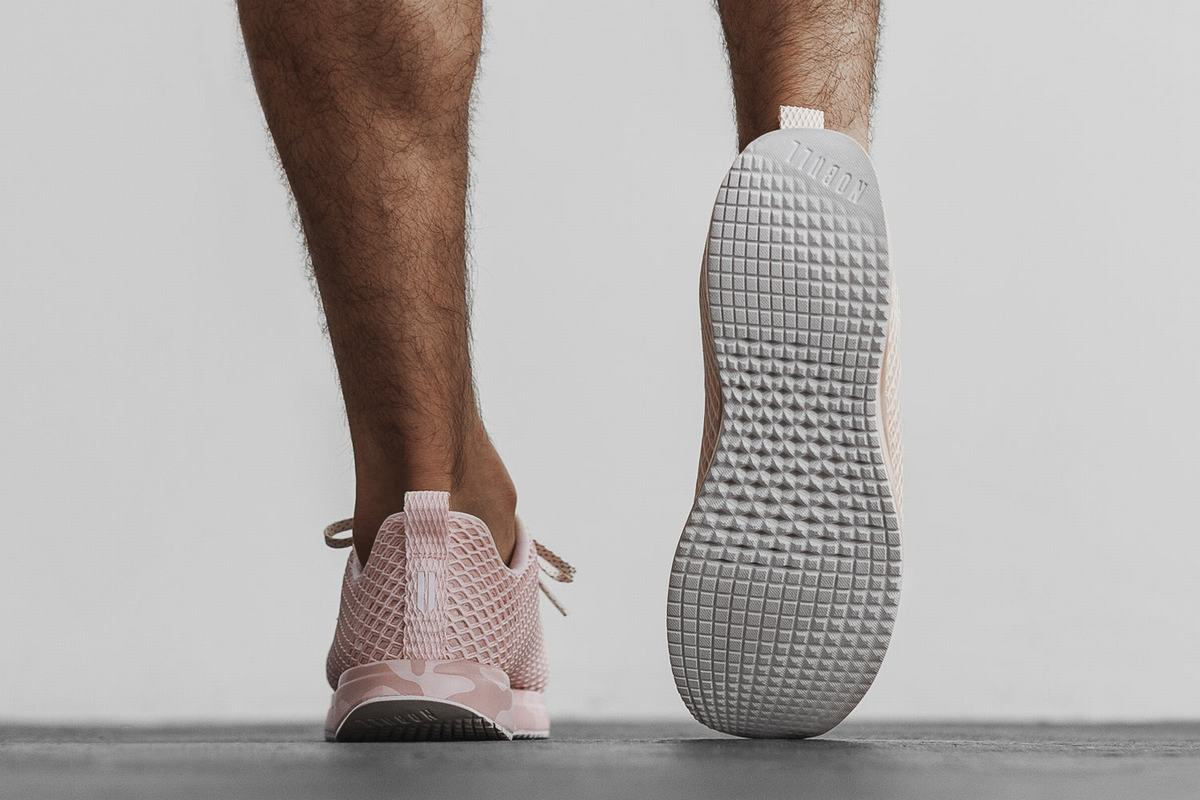 Nobull Mesh Runner Loopschoenen Heren Roze Camo | 109358-EYQ