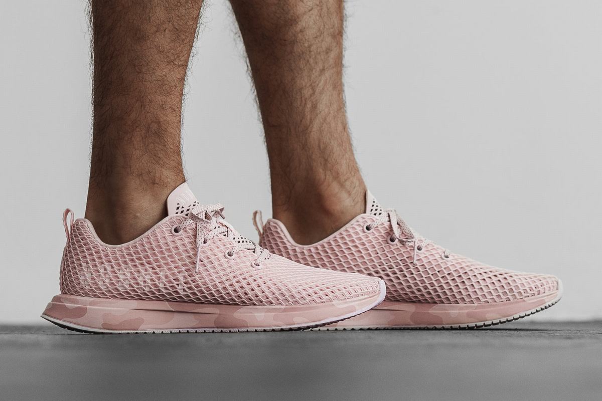 Nobull Mesh Runner Loopschoenen Heren Roze Camo | 109358-EYQ