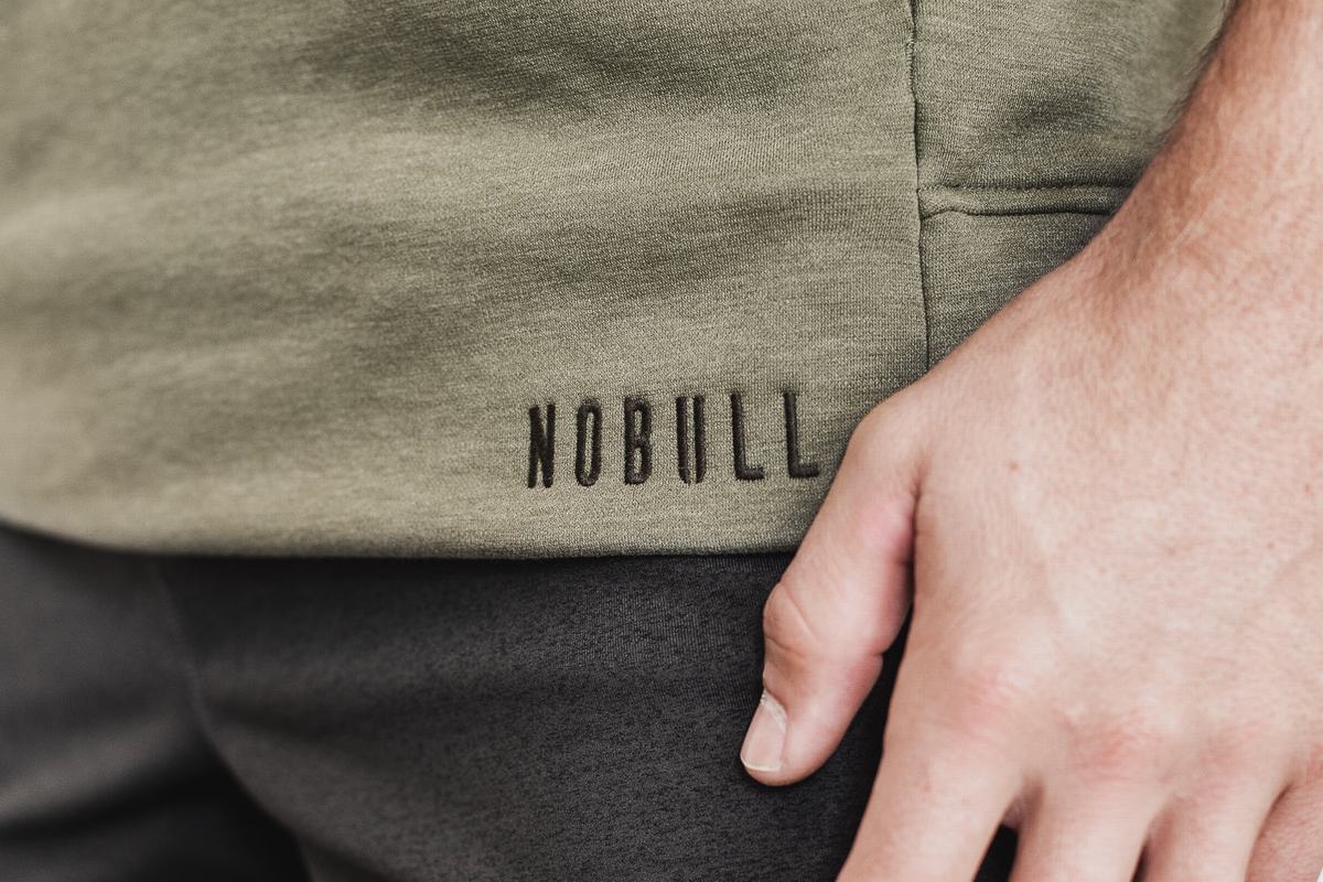 Nobull Microplush Mouwloos Hoodie Heren Groen | 405781-XYS