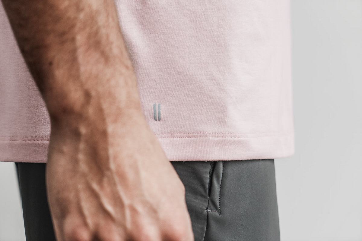 Nobull Mouwloos T-shirts Heren Roze | 364591-SDV
