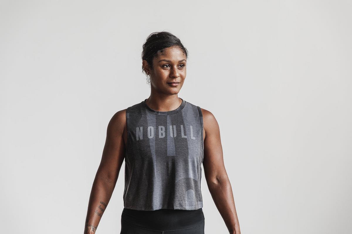 Nobull Muscle Davidsdottir Tank Tanktop Dames Grijs | 735942-DCI