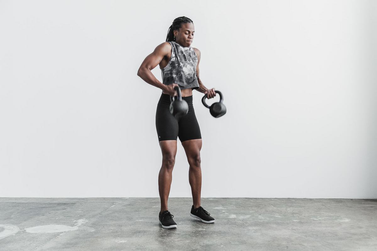 Nobull Muscle Dip-Dye Tank Tanktop Dames Wit Zwart | 723190-MCS