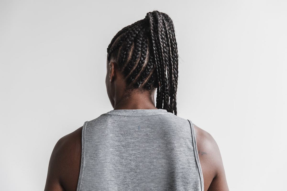 Nobull Muscle Tank Tanktop Dames Grijs | 829574-AEC