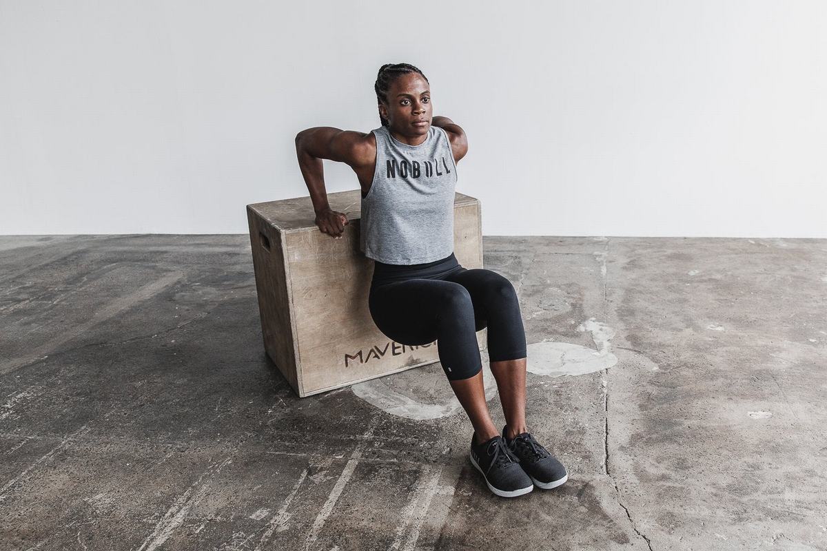 Nobull Muscle Tank Tanktop Dames Grijs | 829574-AEC