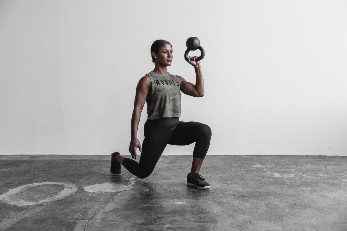 Nobull Muscle Tank Tanktop Dames Grijs Camo | 561702-QLX