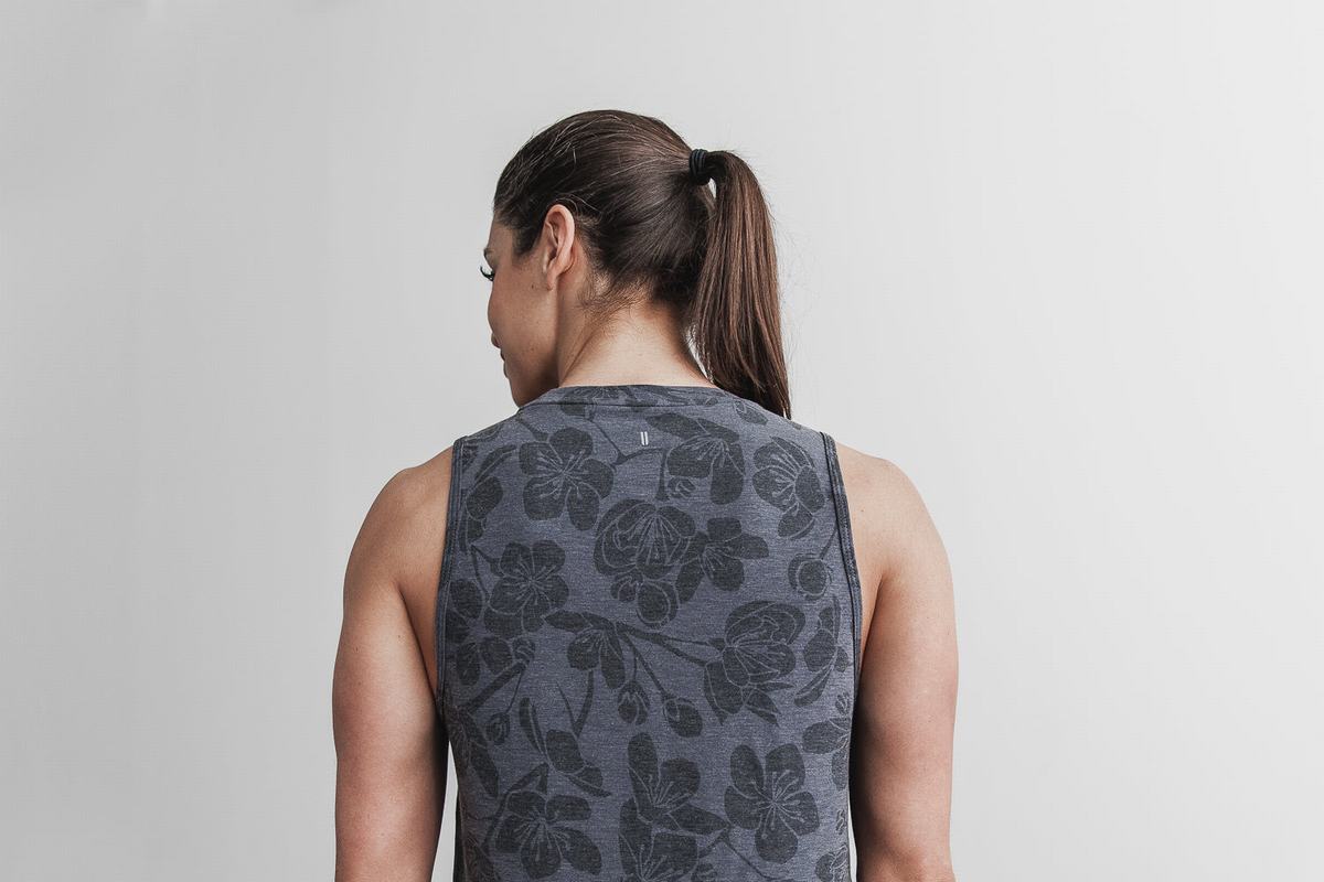 Nobull Muscle Tank Tanktop Dames Grijs Roze | 379041-EWL