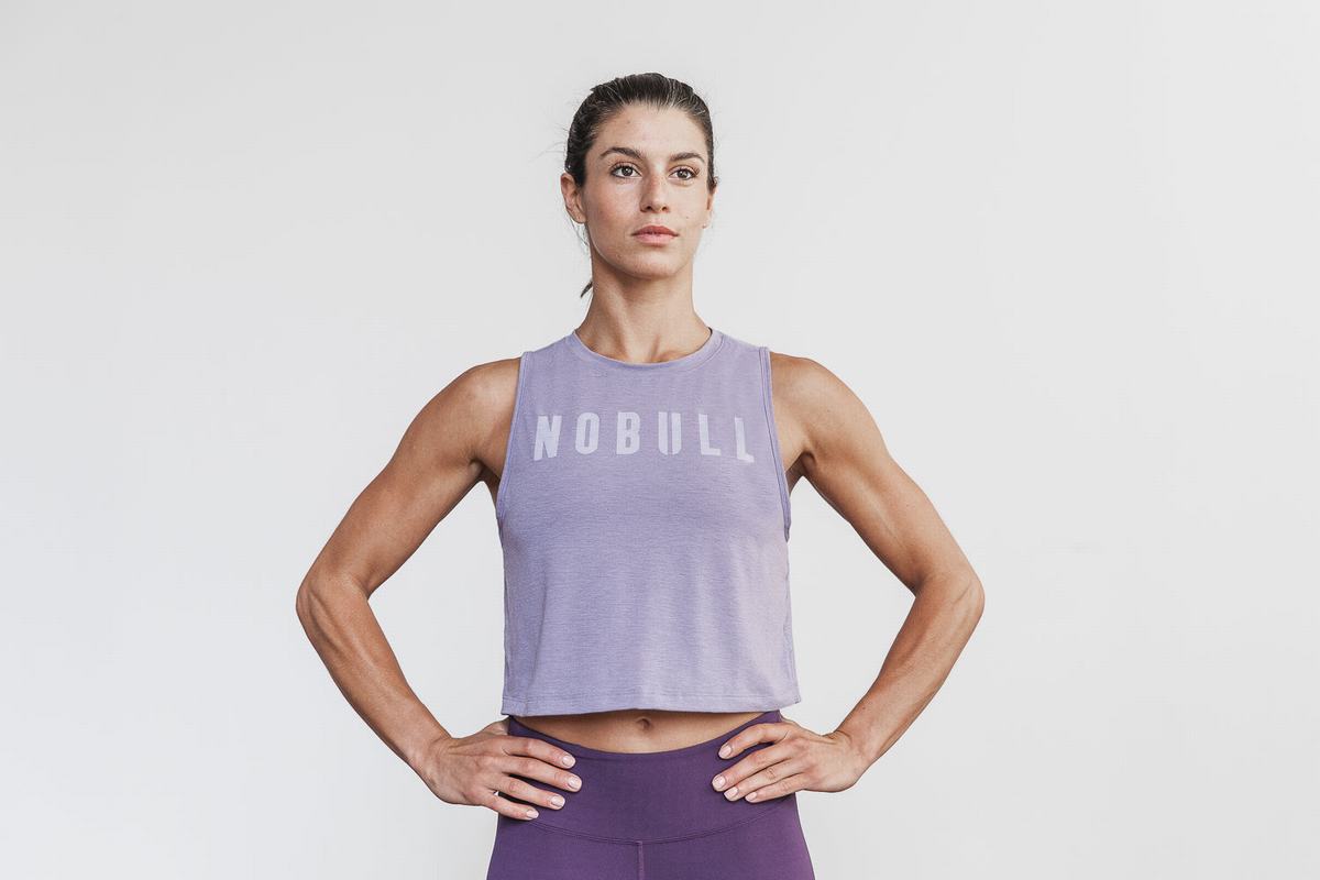 Nobull Muscle Tank Tanktop Dames Lavendel | 093164-KOA