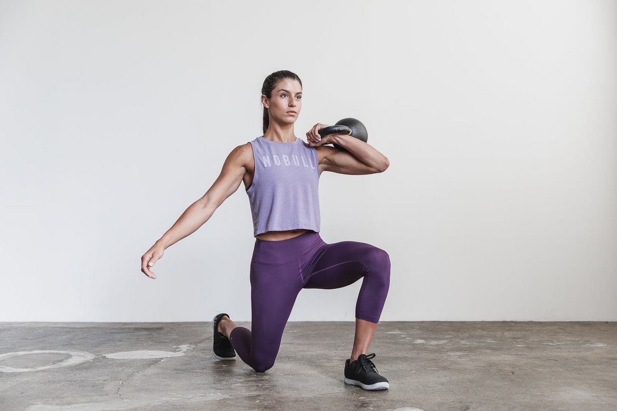 Nobull Muscle Tank Tanktop Dames Lavendel | 093164-KOA