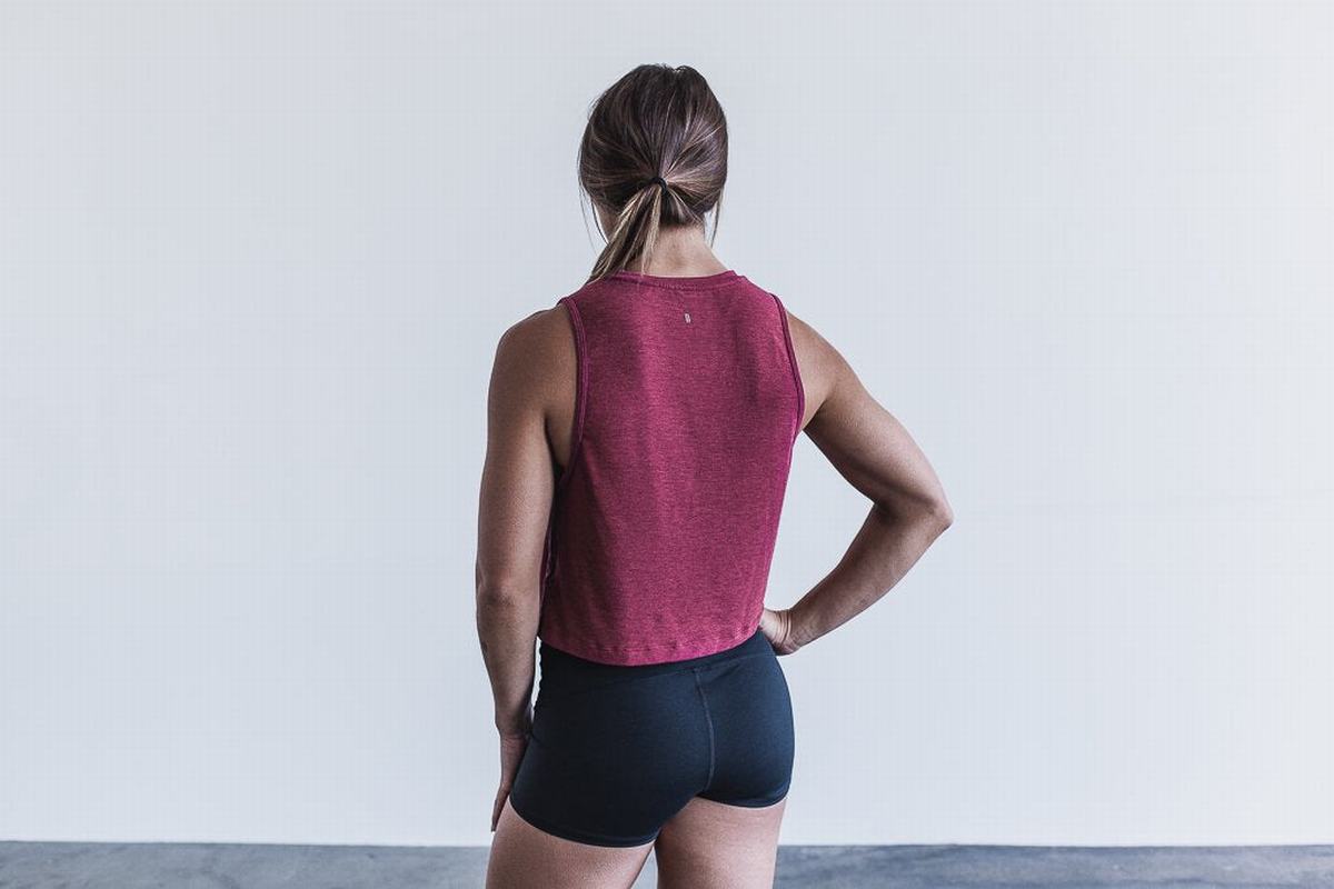 Nobull Muscle Tank Tanktop Dames Rood | 420167-ICT