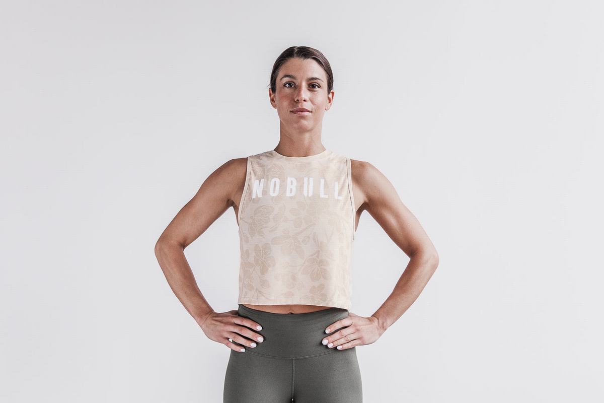 Nobull Muscle Tank Tanktop Dames Roze | 286904-AST