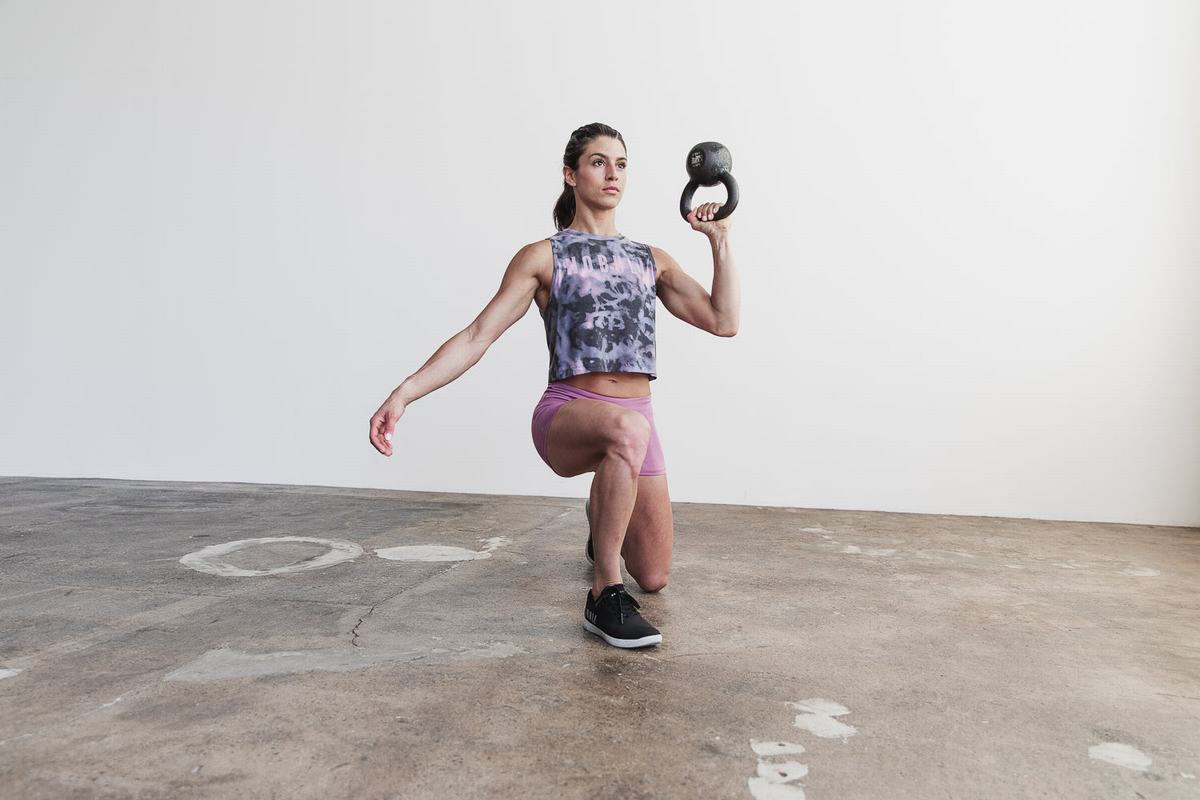 Nobull Muscle Tank Tie-Dye Tanktop Dames Roze Zwart | 073146-TFK