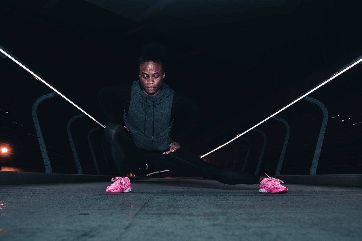Nobull Neon Knit Runner Loopschoenen Dames Roze | 207461-VXL