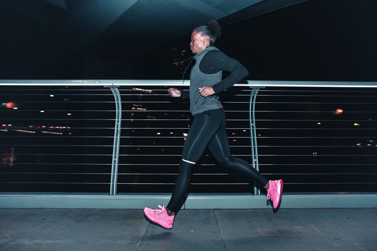 Nobull Neon Knit Runner Loopschoenen Dames Roze | 207461-VXL