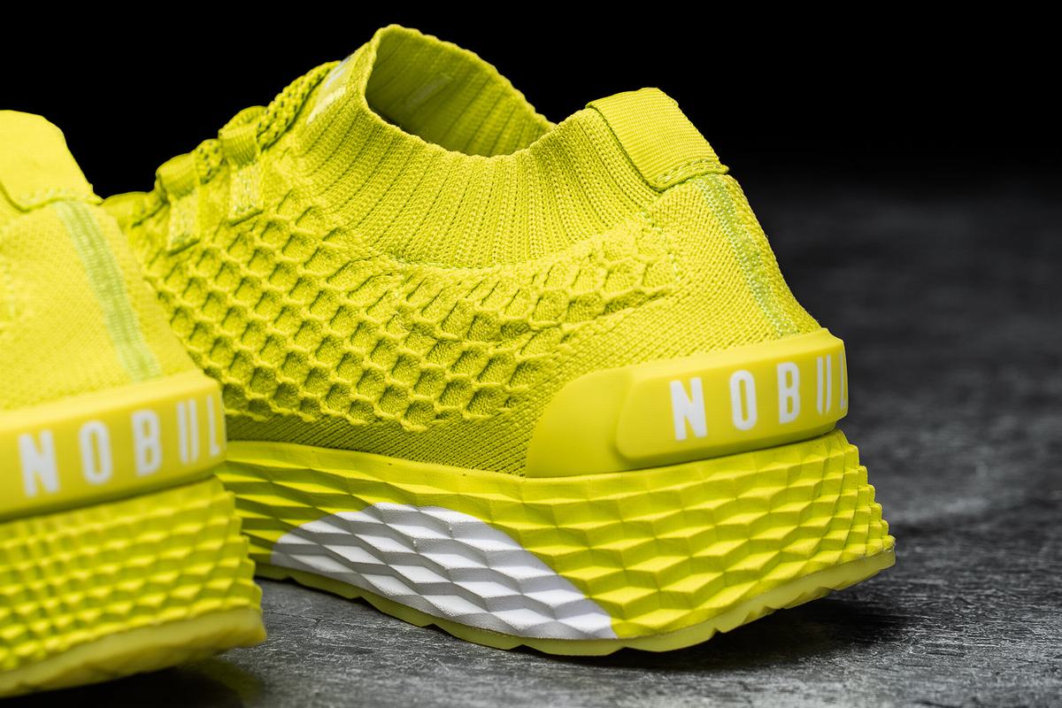 Nobull Neon Knit Runner Loopschoenen Dames Lichtgroen | 502439-WTO