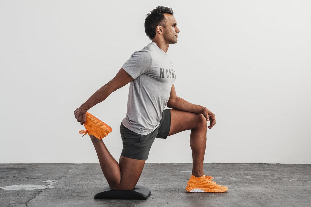 Nobull Neon Knit Runner Loopschoenen Heren Oranje | 451378-AHL