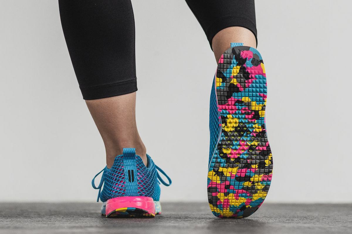 Nobull Neon Mesh Runner Loopschoenen Dames Blauw | 042653-RMQ