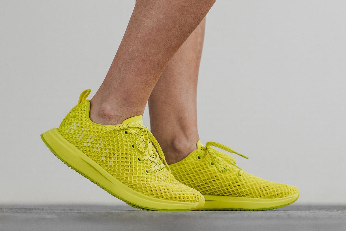 Nobull Neon Mesh Runner Loopschoenen Dames Lichtgroen | 217805-ACQ