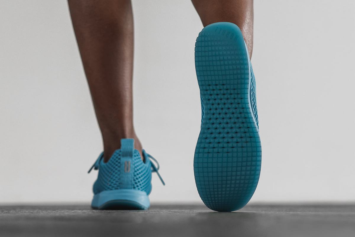 Nobull Neon Mesh Runner Loopschoenen Dames Blauw | 493172-AWU