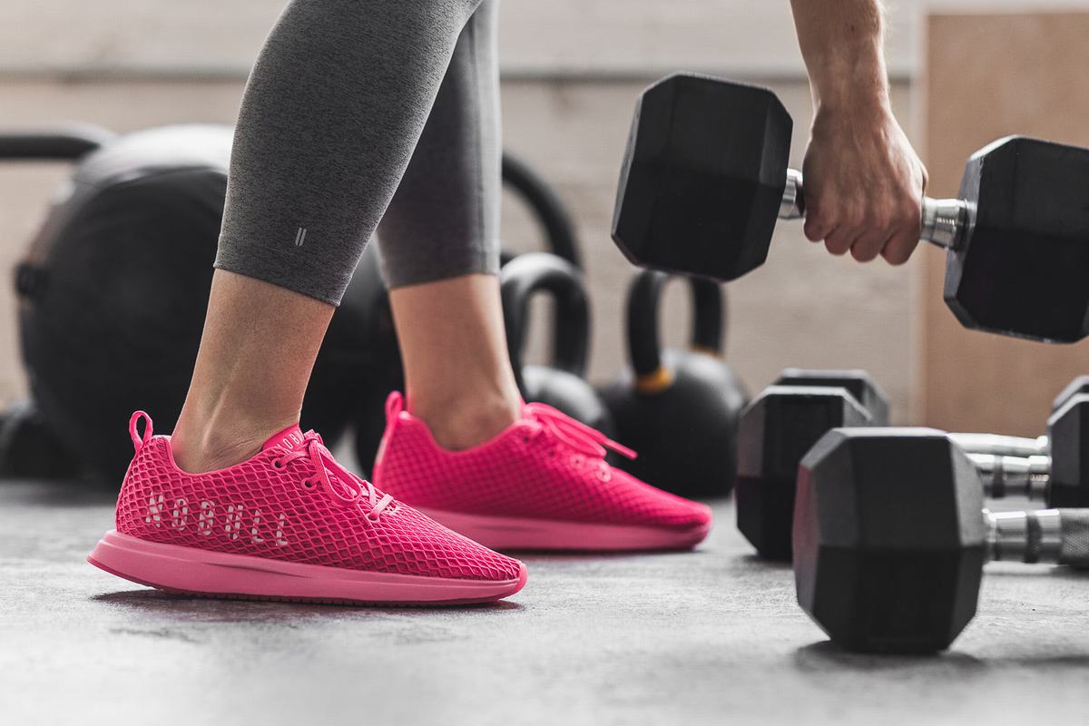 Nobull Neon Mesh Runner Loopschoenen Dames Roze | 893167-XAV