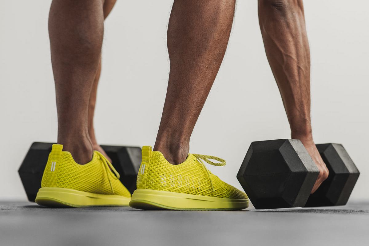 Nobull Neon Mesh Runner Loopschoenen Heren Lichtgroen | 247069-VYR