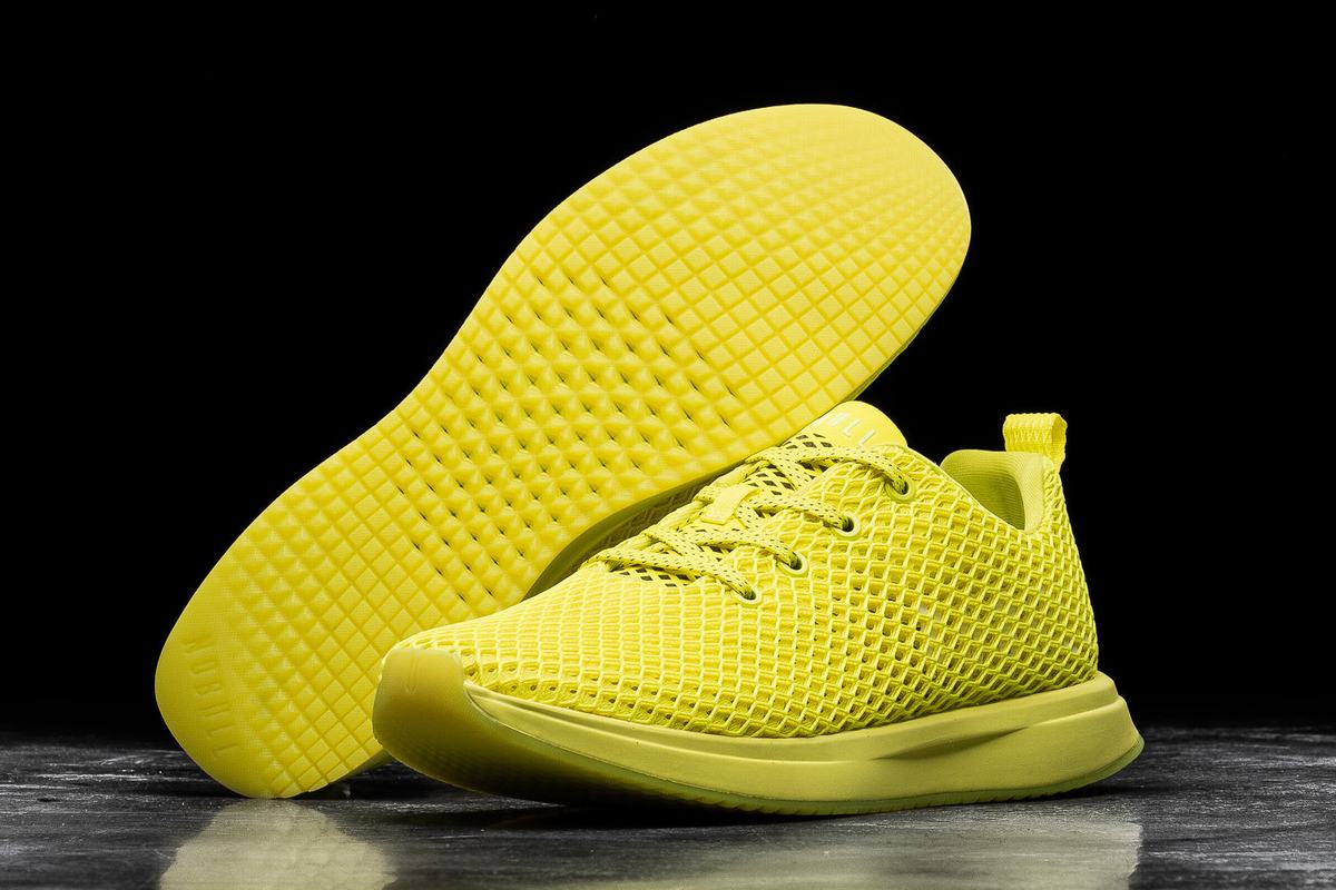 Nobull Neon Mesh Runner Loopschoenen Heren Lichtgroen | 247069-VYR