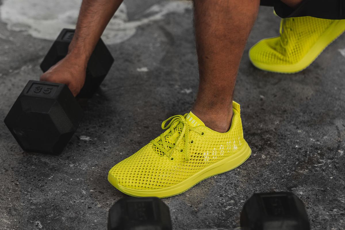Nobull Neon Mesh Runner Loopschoenen Heren Lichtgroen | 247069-VYR