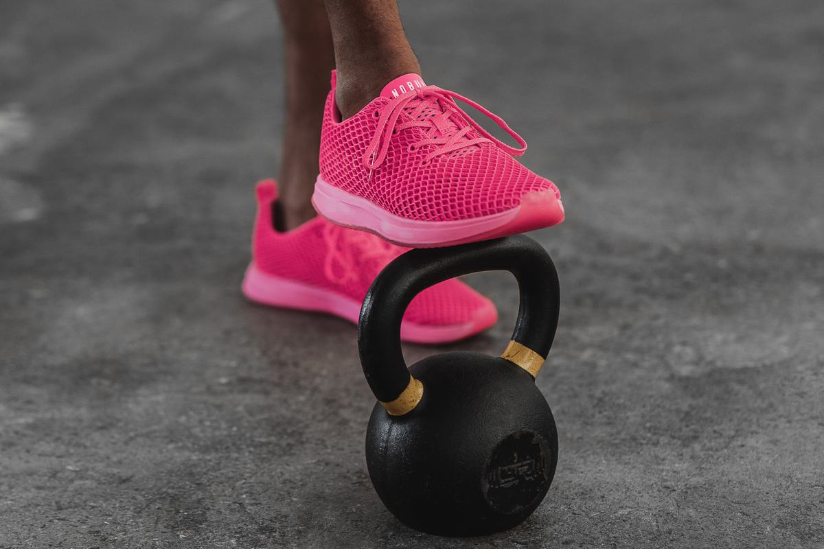 Nobull Neon Mesh Runner Loopschoenen Heren Roze | 280364-LHW