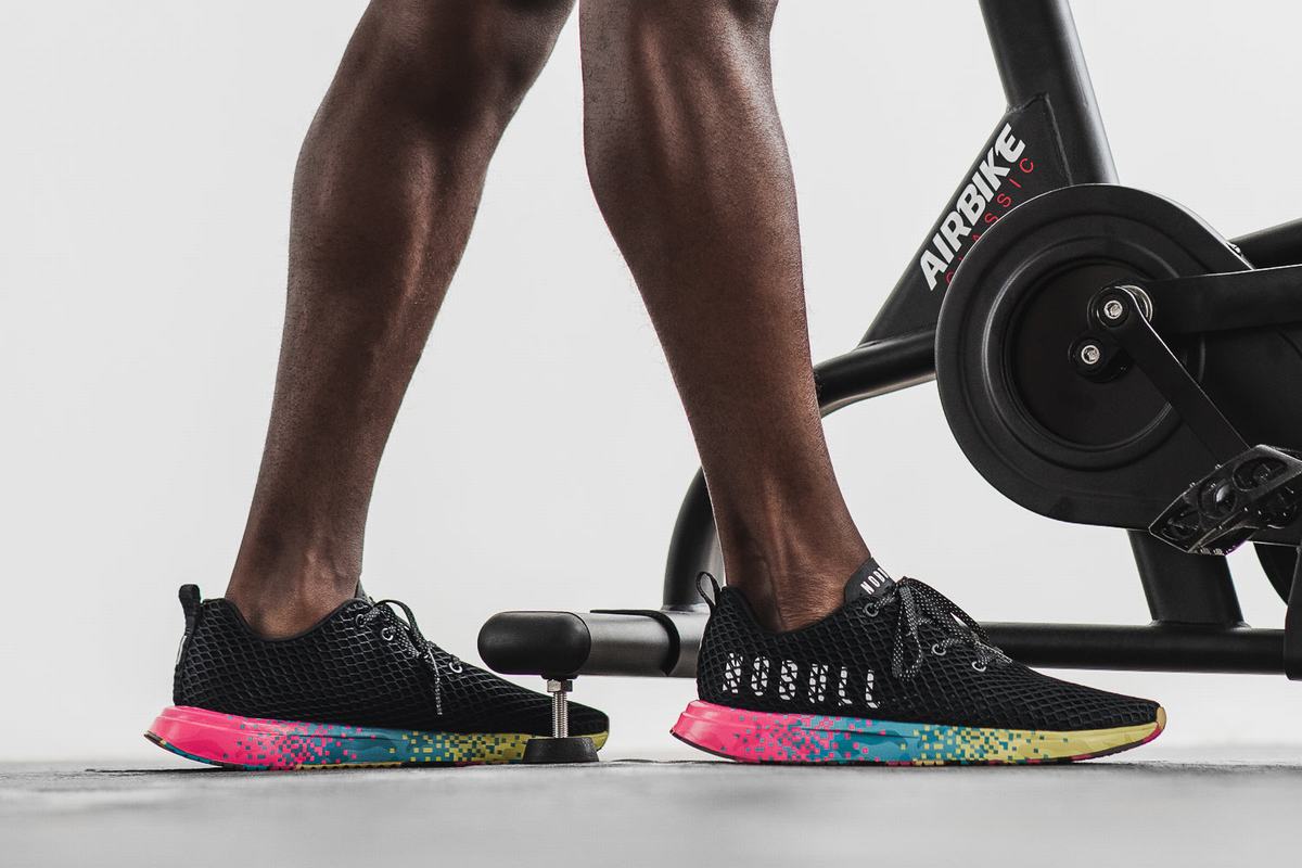 Nobull Neon Mesh Runner Loopschoenen Heren Zwart | 785319-AXR