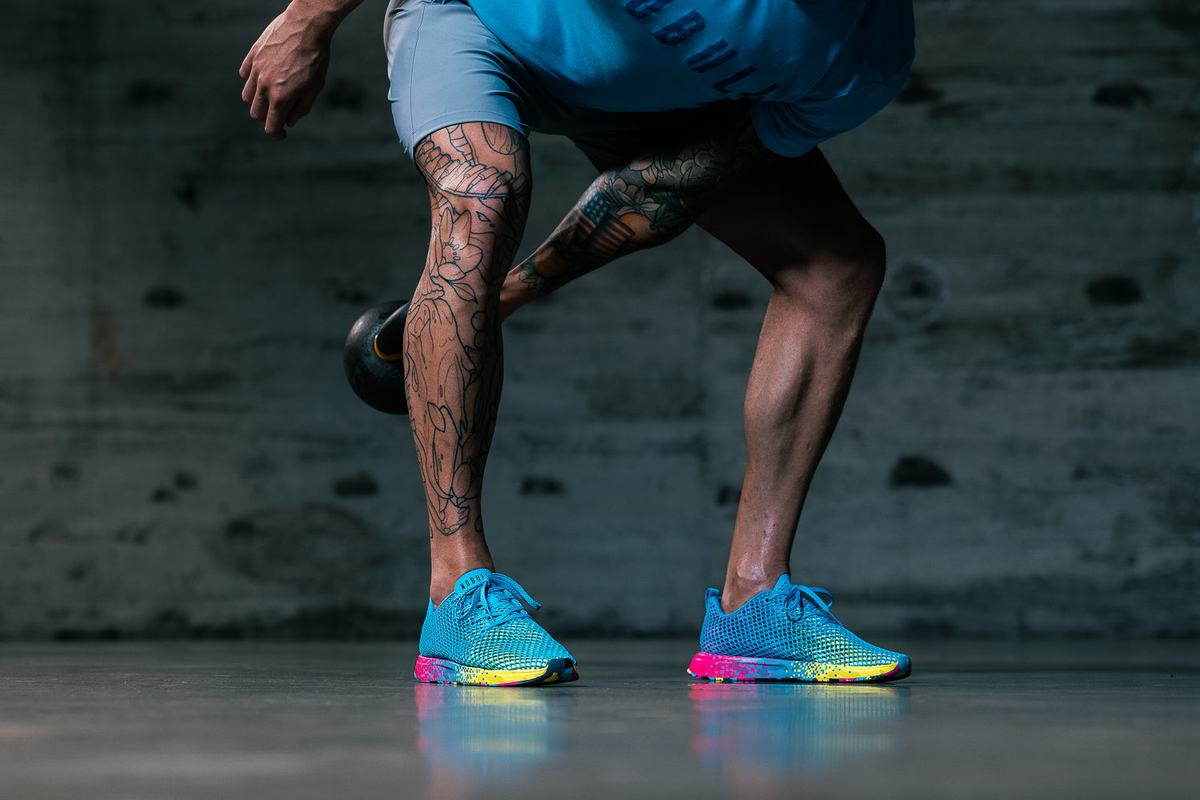 Nobull Neon Mesh Runner Loopschoenen Heren Blauw | 925871-BAK
