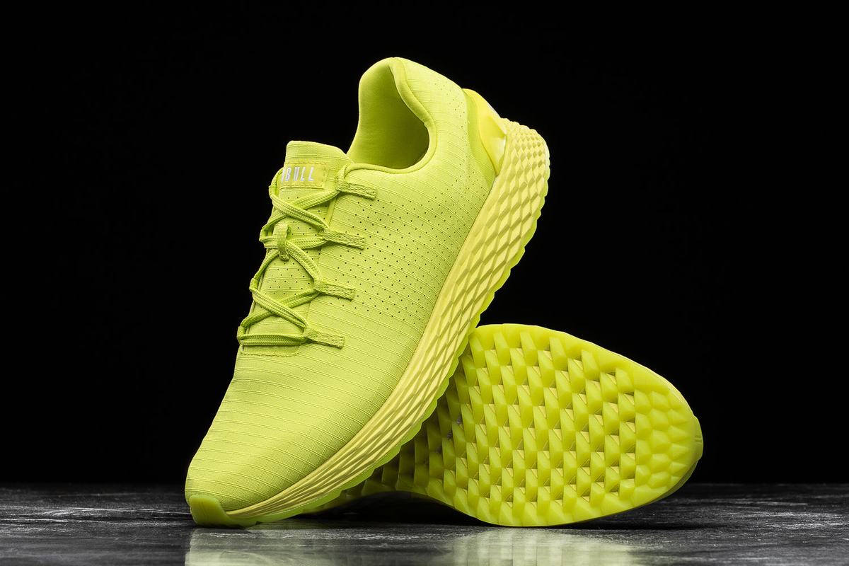 Nobull Neon Ripstop Runner Loopschoenen Heren Lichtgroen | 017528-ZWO