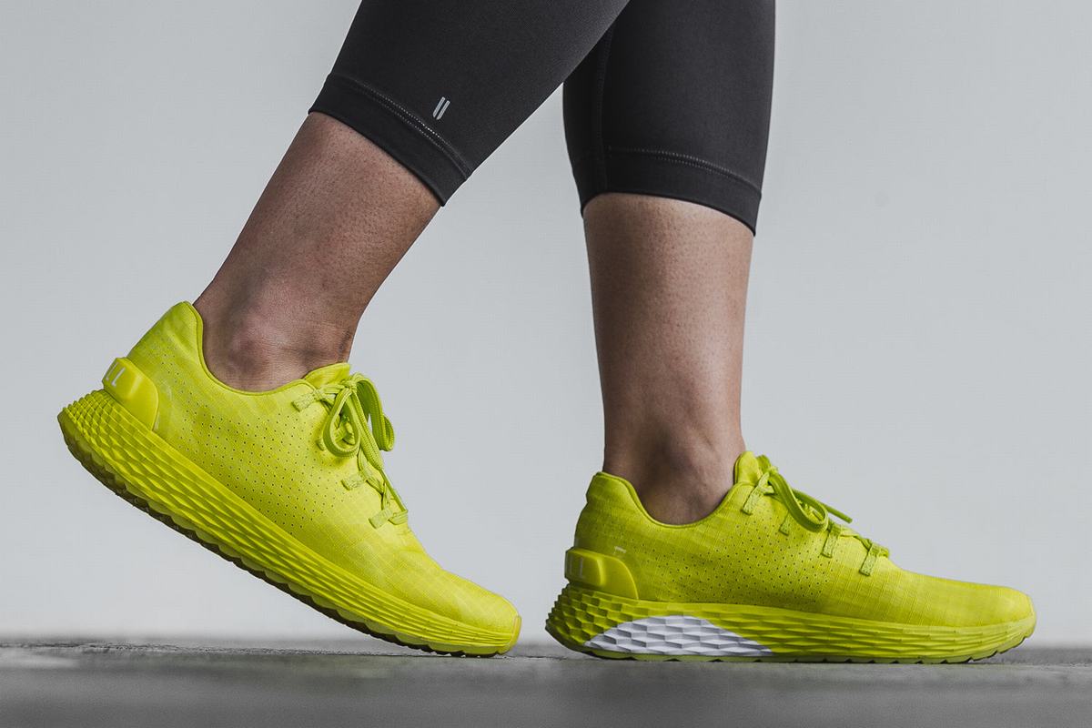 Nobull Neon Ripstop Runner Loopschoenen Dames Lichtgroen Camo | 095624-ZOU