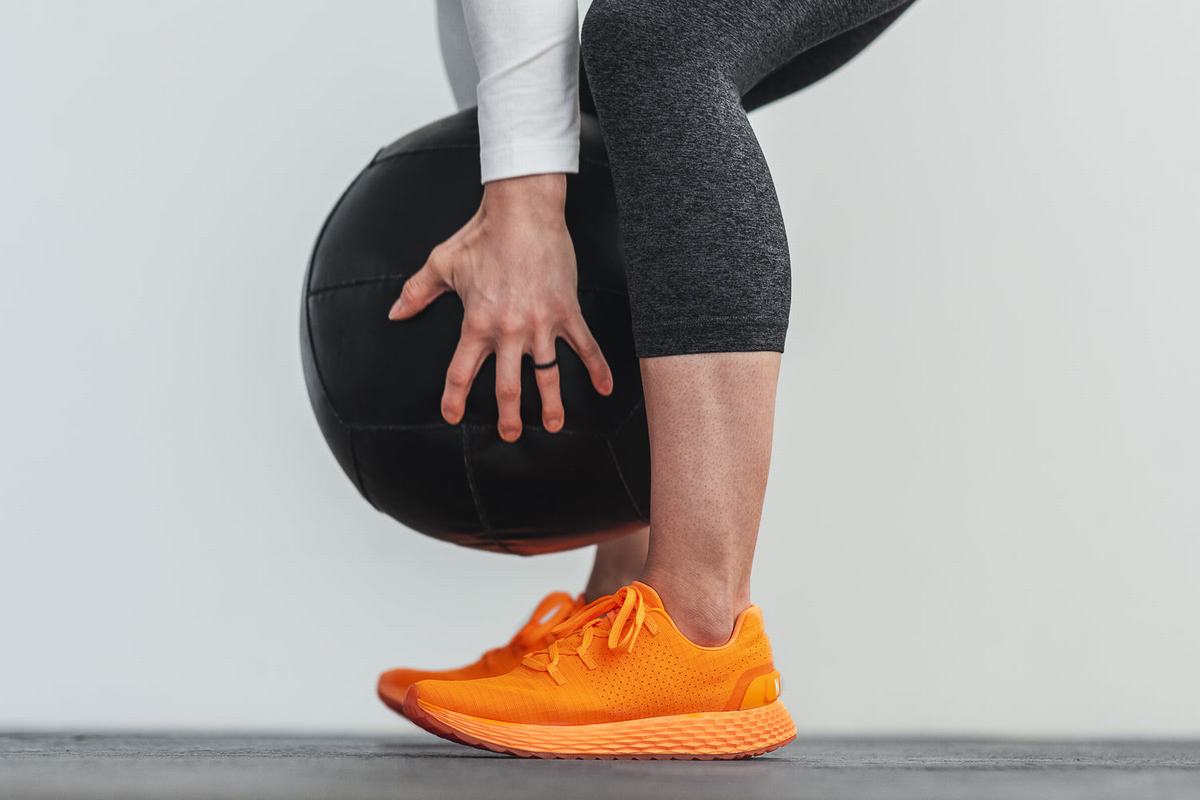 Nobull Neon Ripstop Runner Loopschoenen Dames Oranje | 395216-EYF