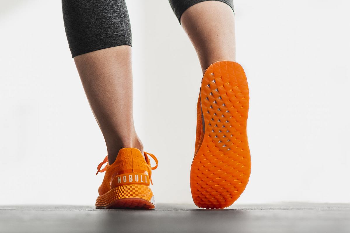 Nobull Neon Ripstop Runner Loopschoenen Dames Oranje | 395216-EYF