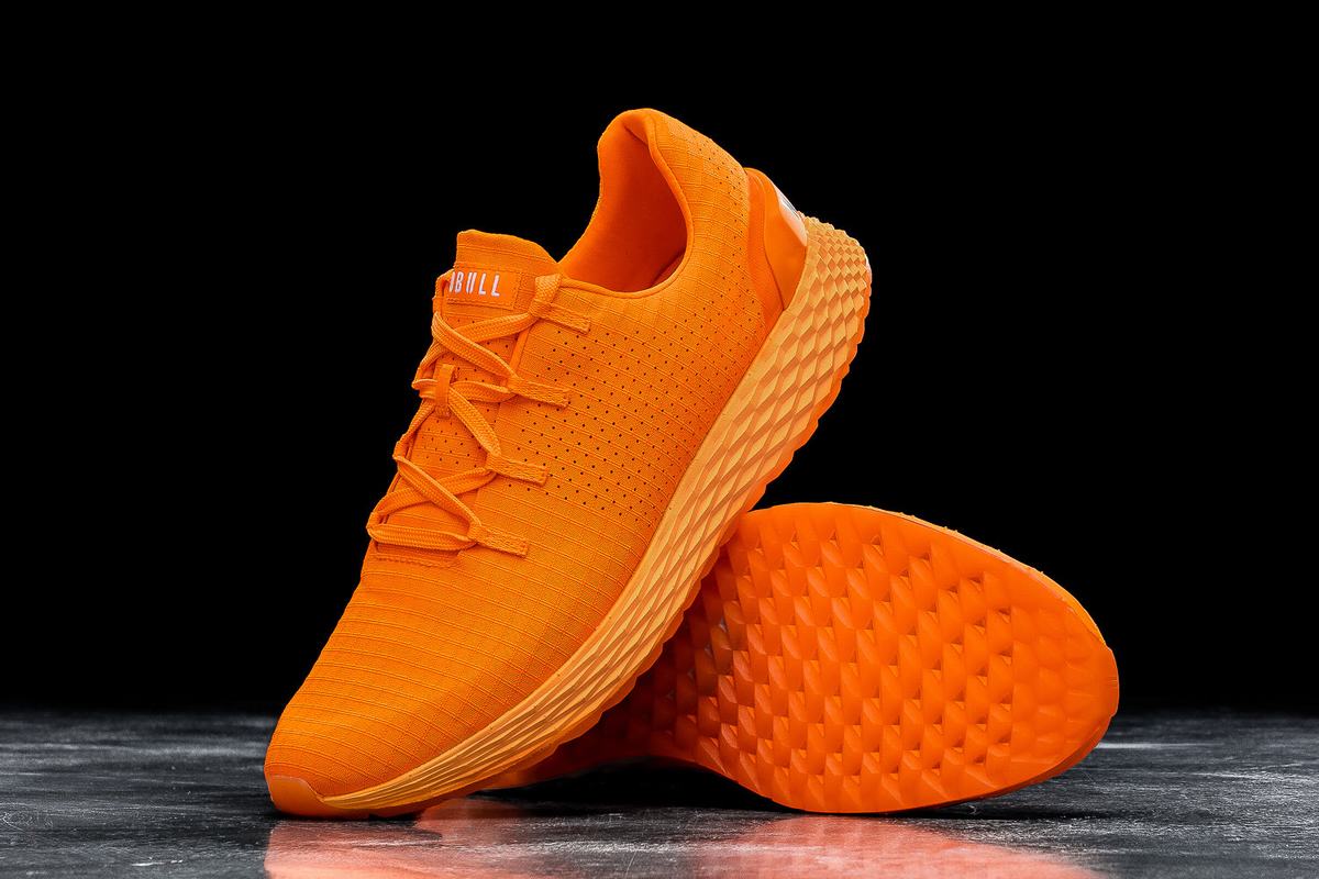 Nobull Neon Ripstop Runner Loopschoenen Dames Oranje | 395216-EYF