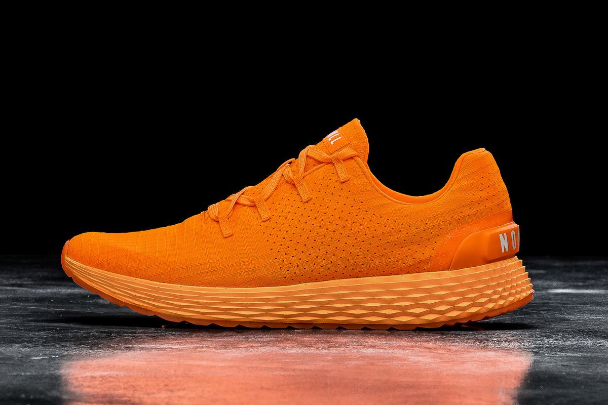 Nobull Neon Ripstop Runner Loopschoenen Dames Oranje | 395216-EYF