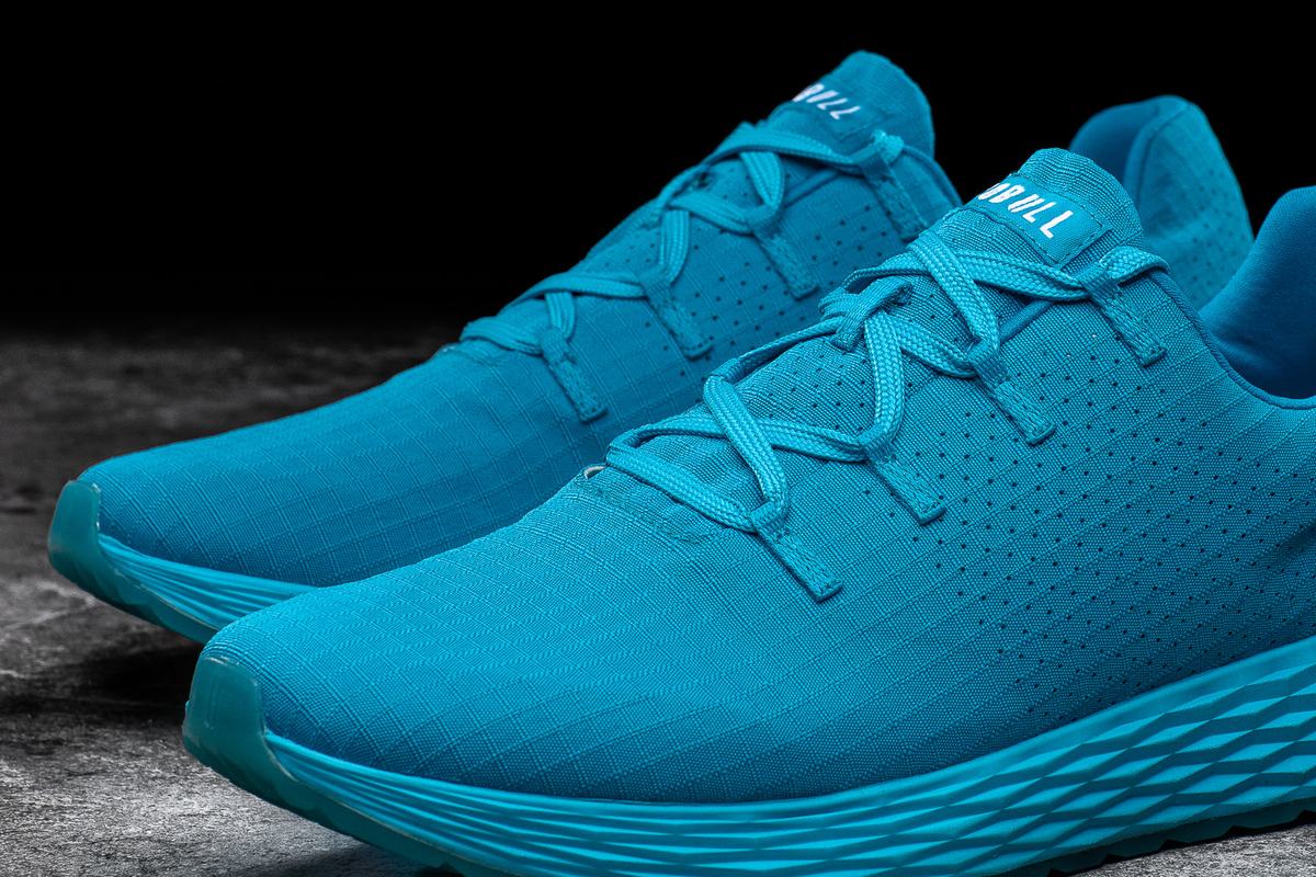 Nobull Neon Ripstop Runner Loopschoenen Heren Blauw | 465712-YLN
