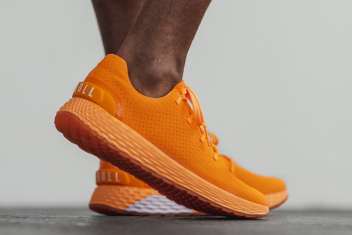 Nobull Neon Ripstop Runner Loopschoenen Heren Oranje | 589402-BTM