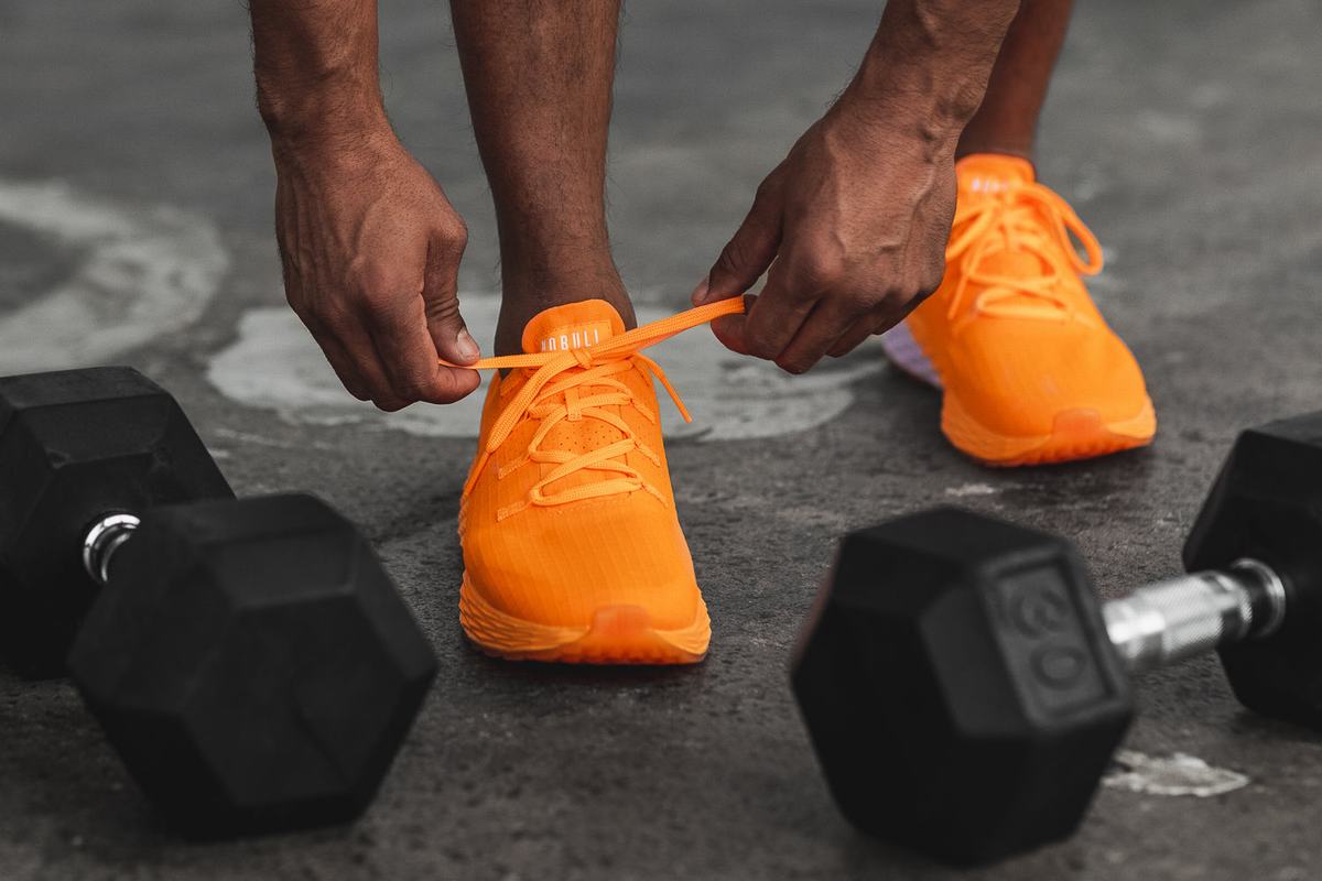 Nobull Neon Ripstop Runner Loopschoenen Heren Oranje | 589402-BTM