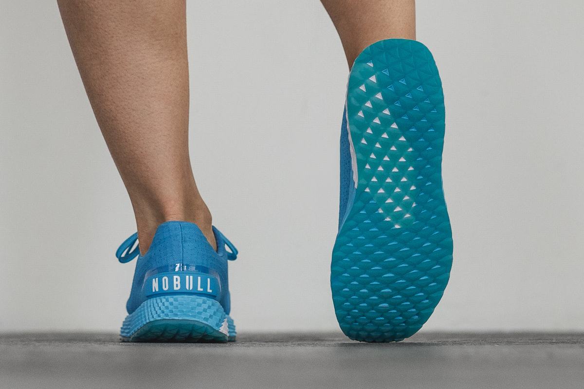 Nobull Neon Ripstop Runner Loopschoenen Dames Blauw | 825061-QVI