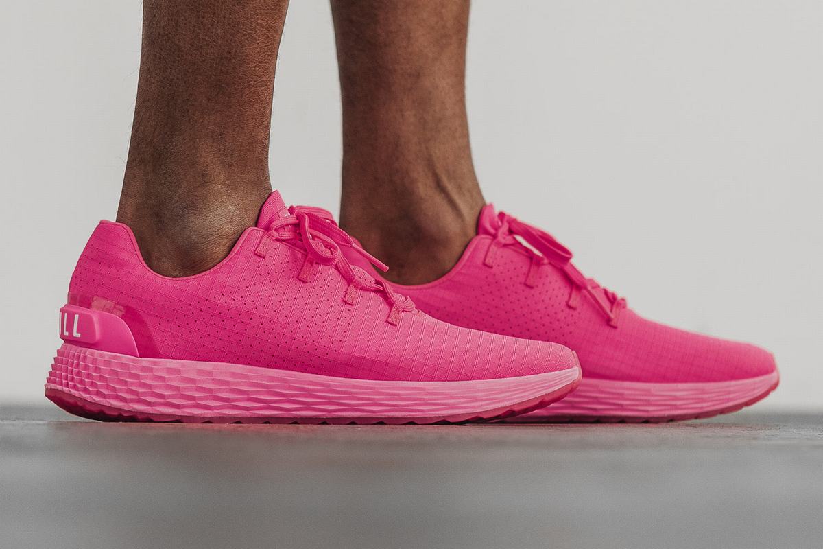 Nobull Neon Ripstop Runner Loopschoenen Heren Roze | 957263-YSR