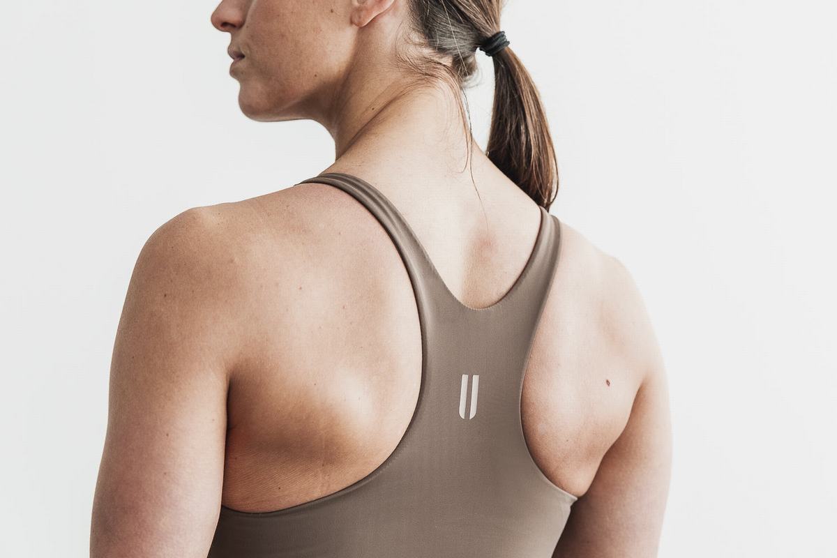 Nobull One Piece Badpakken Dames Bruin | 817620-OVT