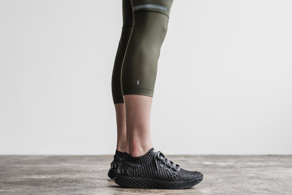 Nobull Pace Crop Hardloopbroek Dames Groen | 354021-TWJ