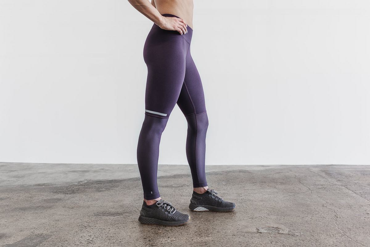 Nobull Pace Tight Hardloopbroek Dames Bruin | 985436-MFX